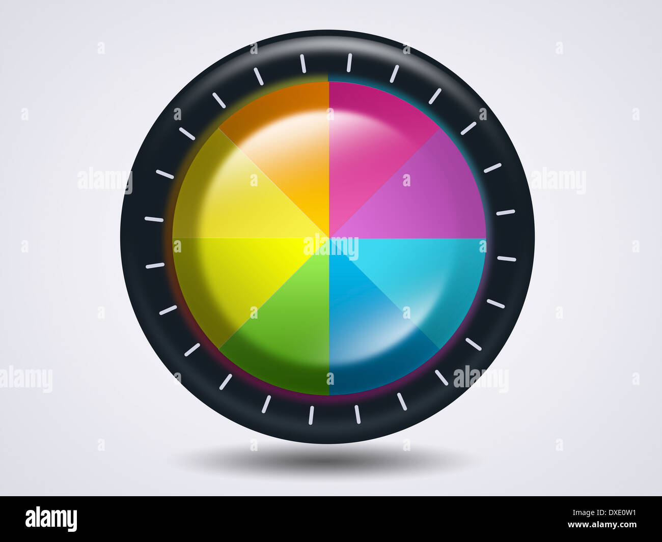 Ruota il selettore dei colori icona Foto Stock