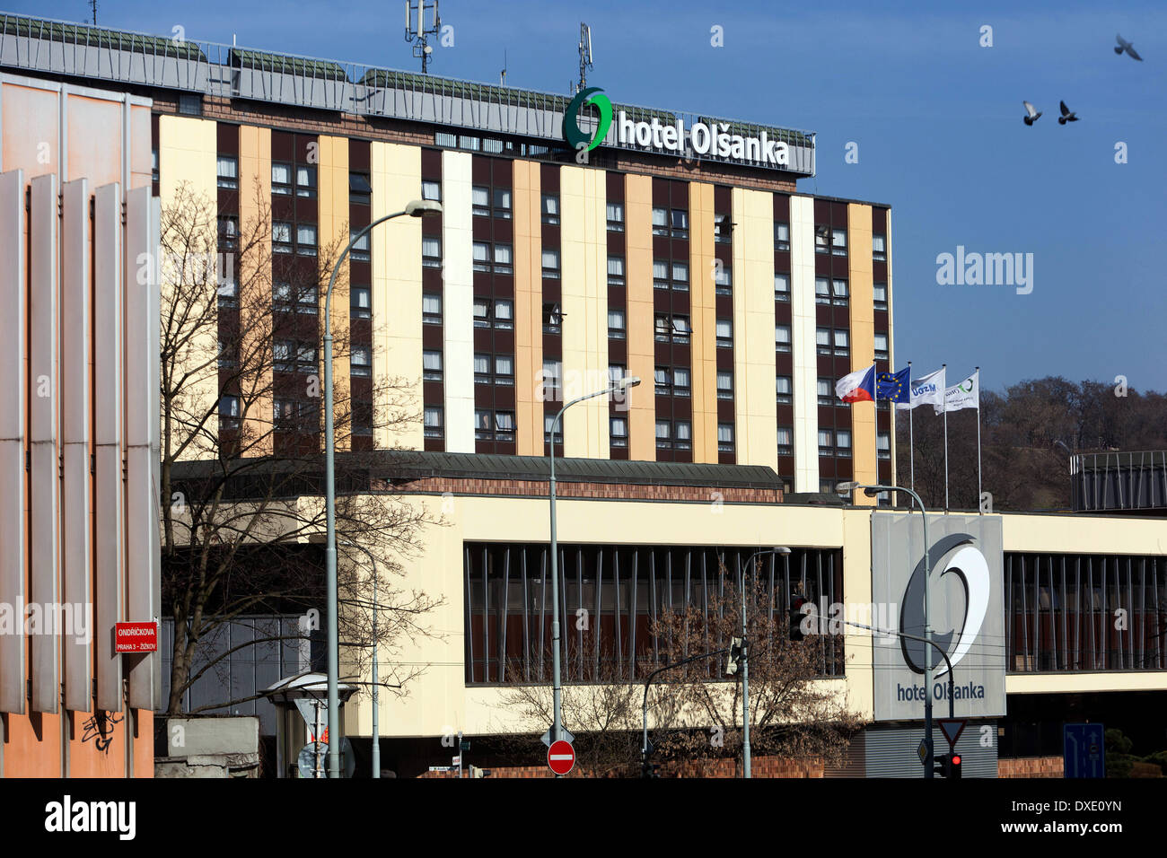 Hotel Olsanka Zizkov Praga, Repubblica Ceca Foto Stock