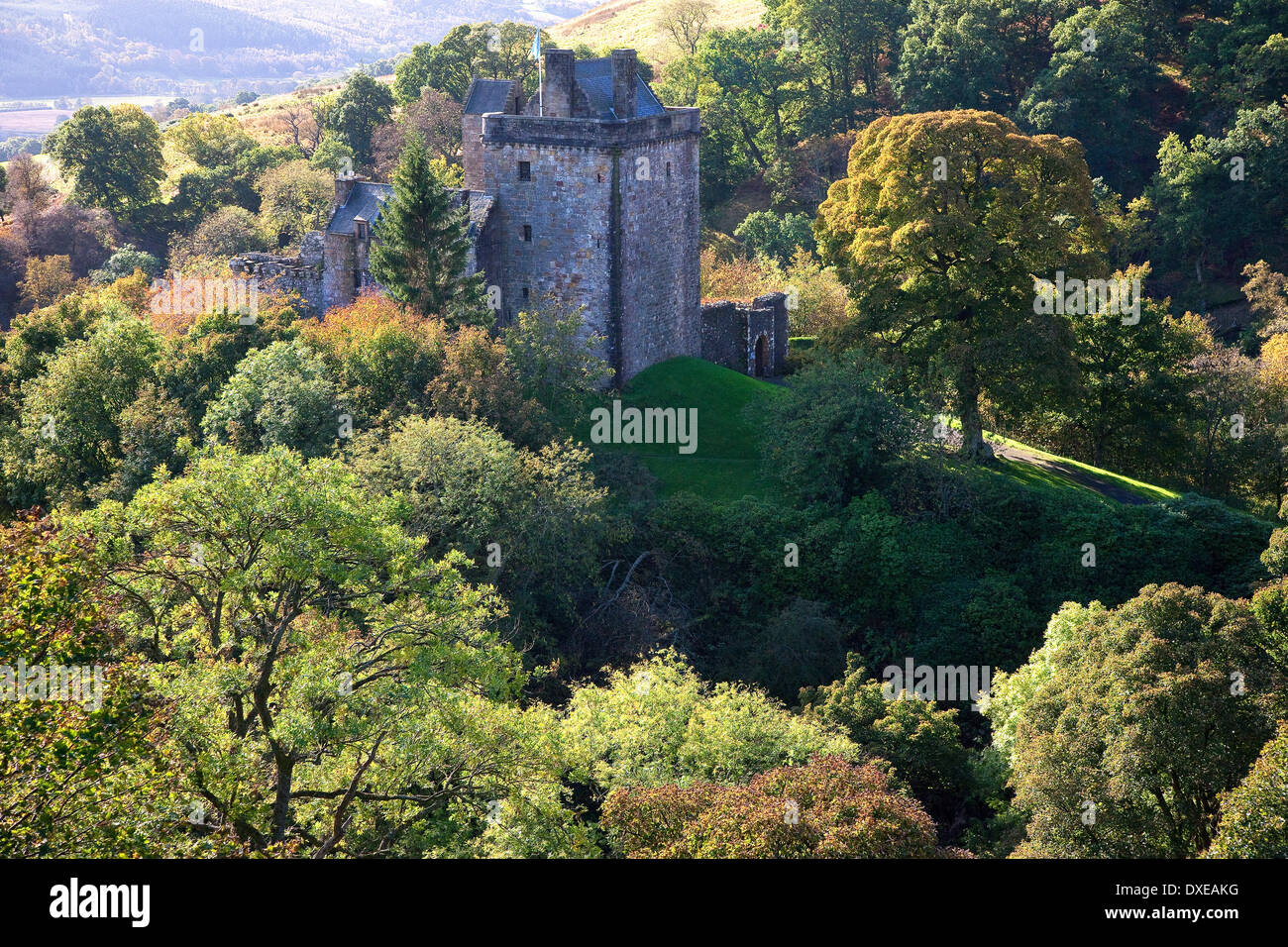 Castle Campbell in Dollar glen,vicino a Dollar, Clackmannanshire Scozia Scotland Foto Stock