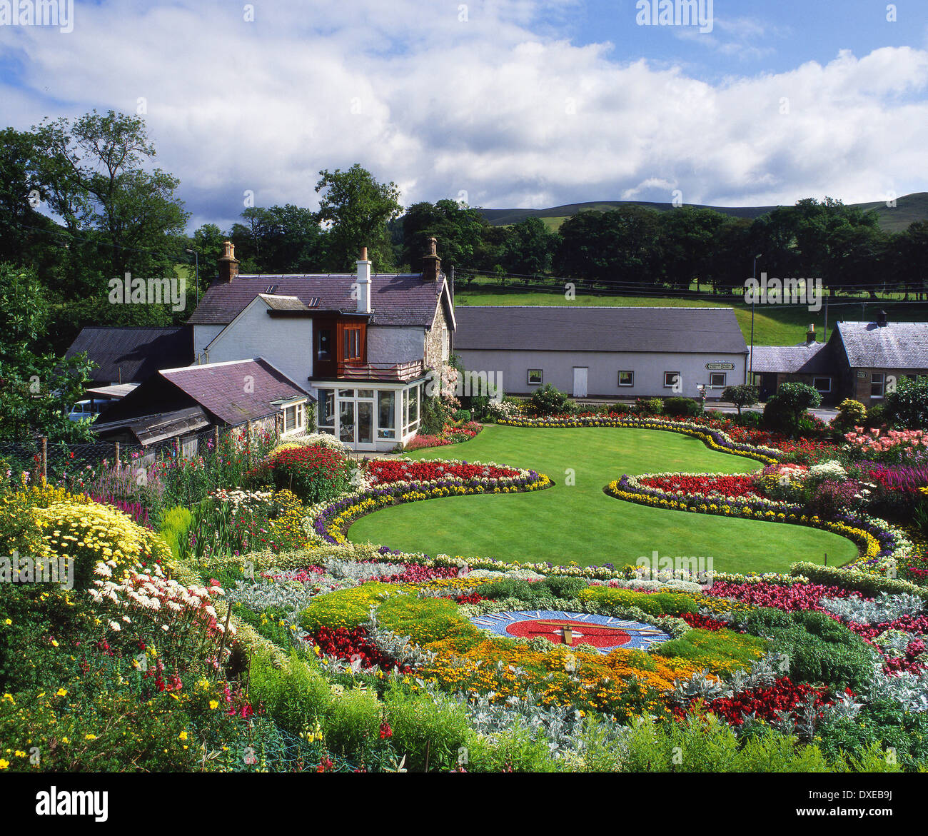 Il giardino Beechgrove, Broughton, peebleshire, frontiere Foto Stock