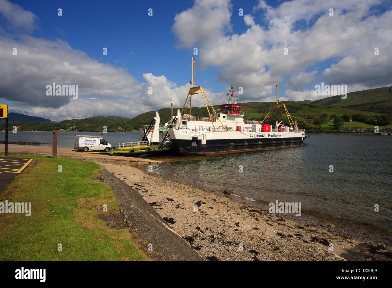 Traghetto Colintrive a Bute slittamento, Isle of Bute, Argyll Foto Stock