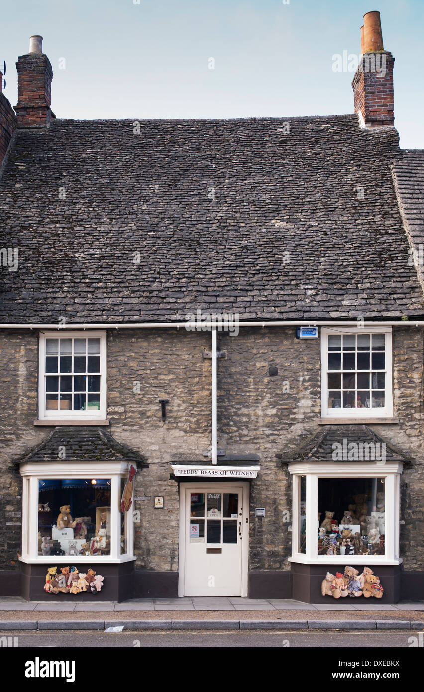 Orsacchiotto di peluche shop. Witney, Oxfordshire, Inghilterra Foto Stock
