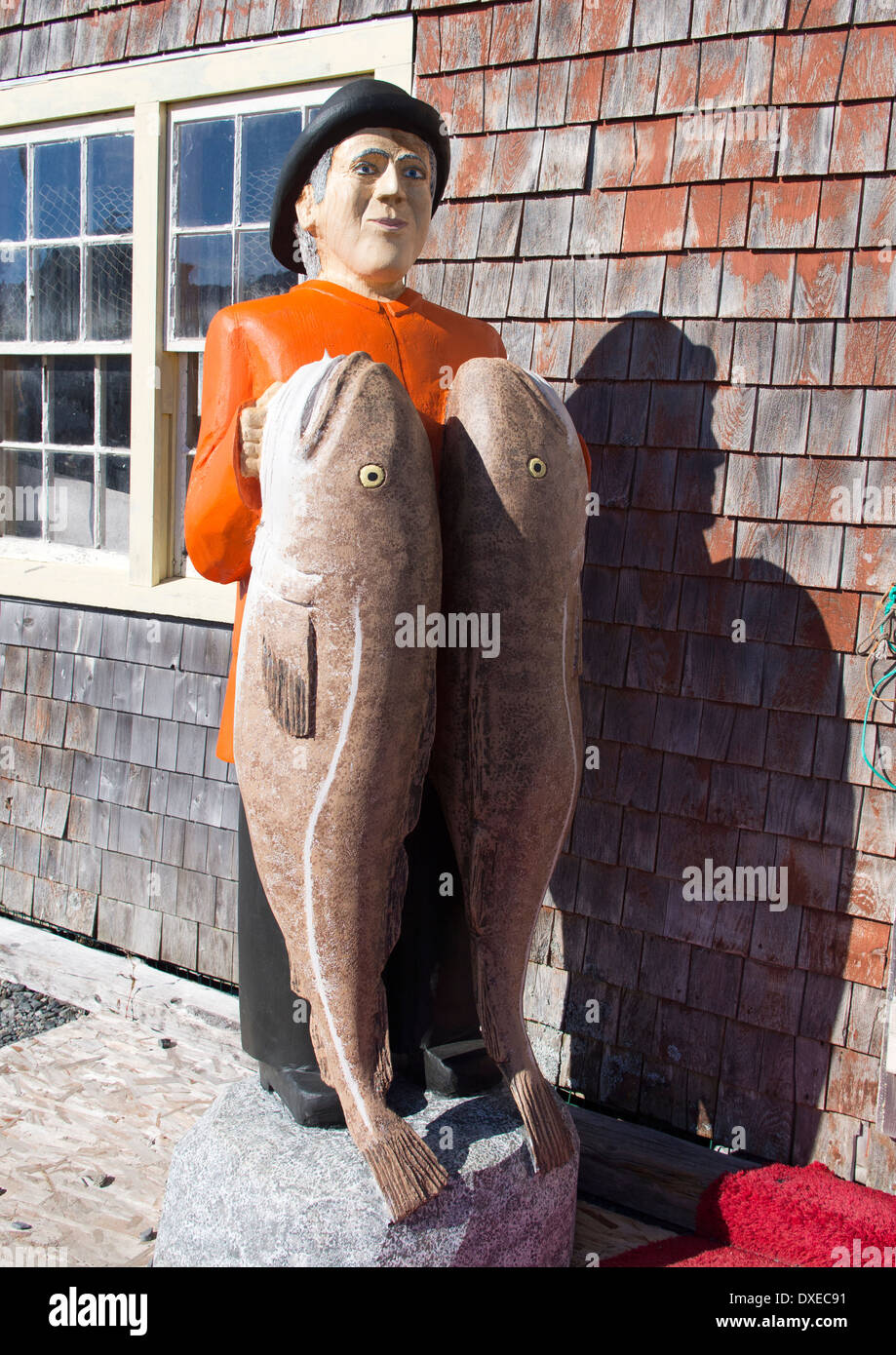 Galleria d'arte naif al pittoresco villaggio di pescatori a Peggy's Cove, Nova Scotia Canada Foto Stock