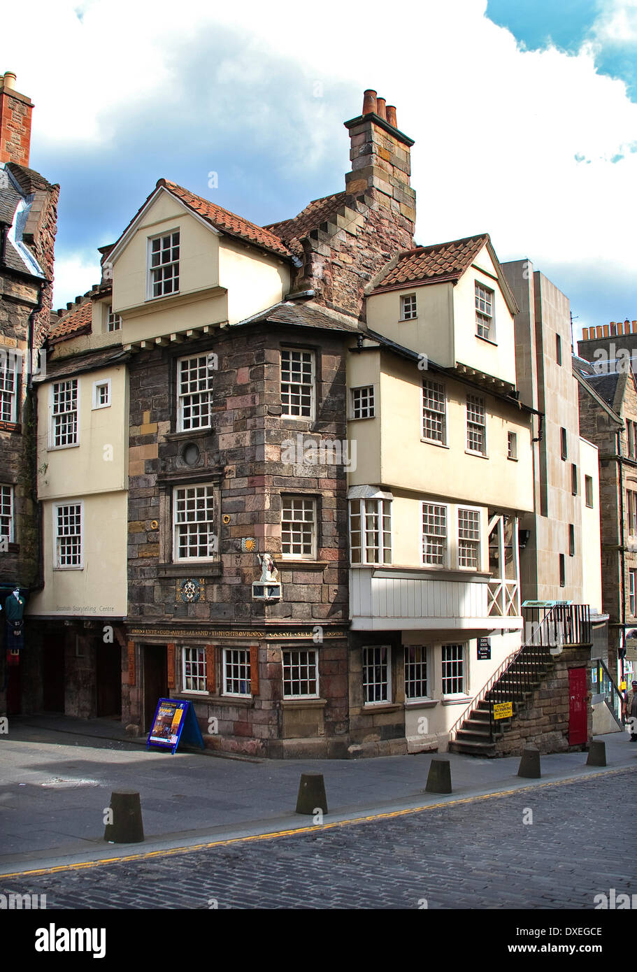 La Casa di John Knox, Edimburgo. Foto Stock