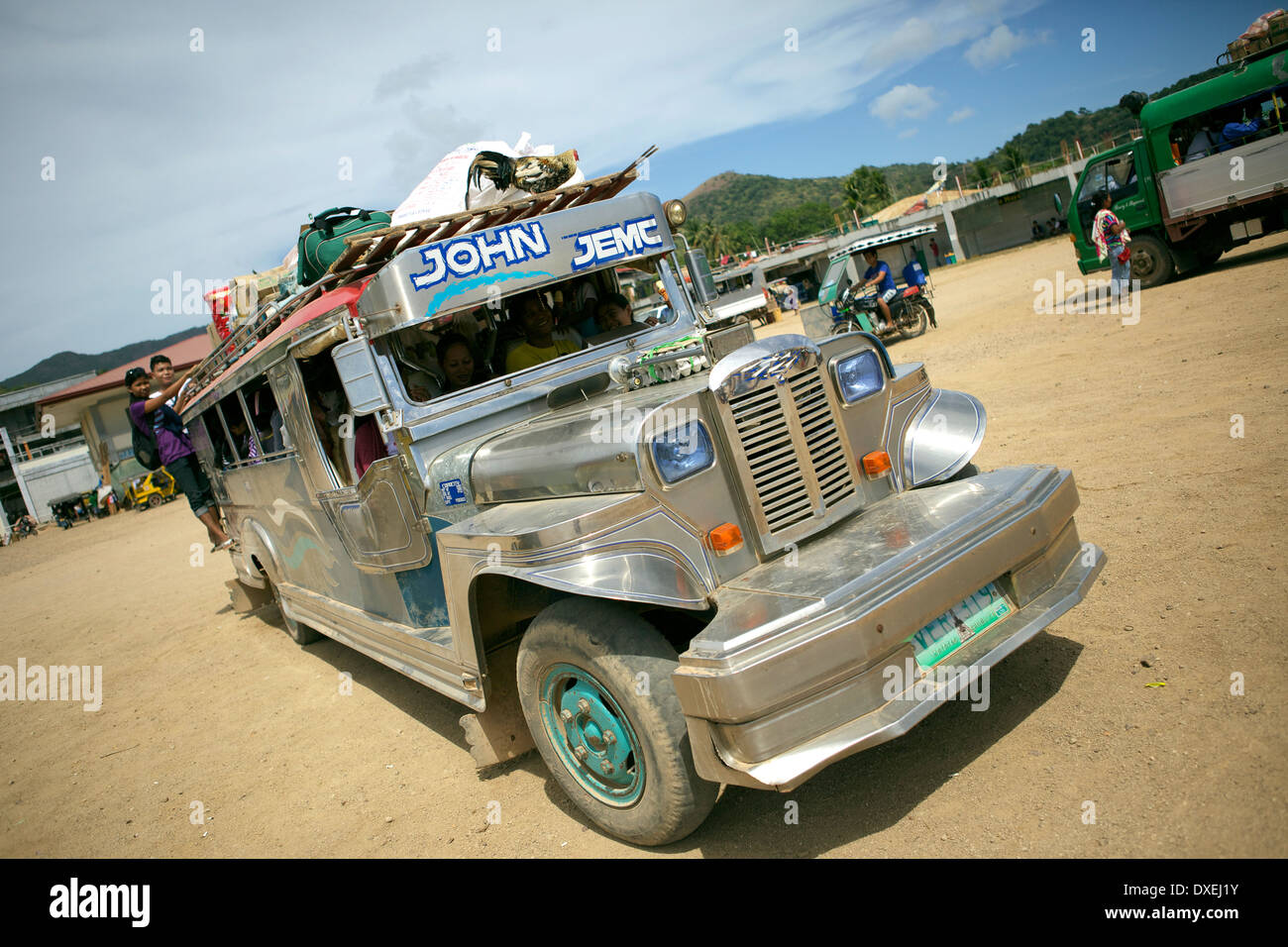 Scene in Coron, un'isola nelle Filippine Foto Stock
