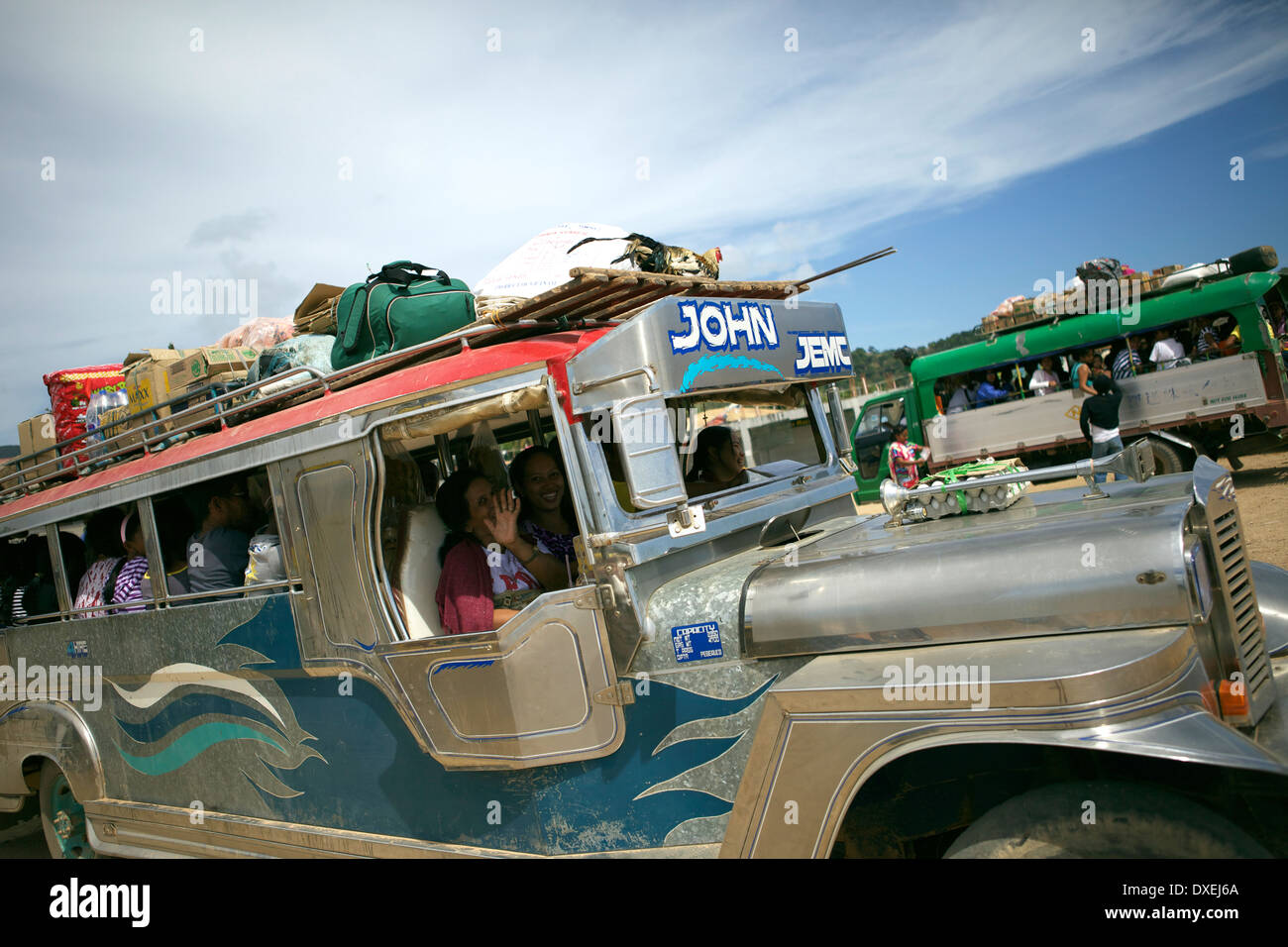 Scene in Coron, un'isola nelle Filippine Foto Stock