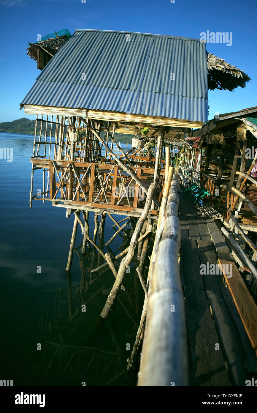 Scene in Coron, un'isola nelle Filippine Foto Stock