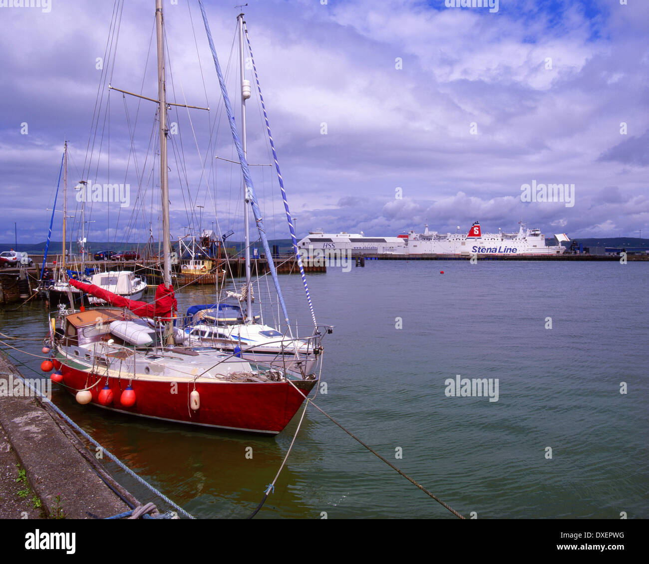 Stranraer Harbour, Dumfries & Galloway, S/W Scozia Scotland Foto Stock