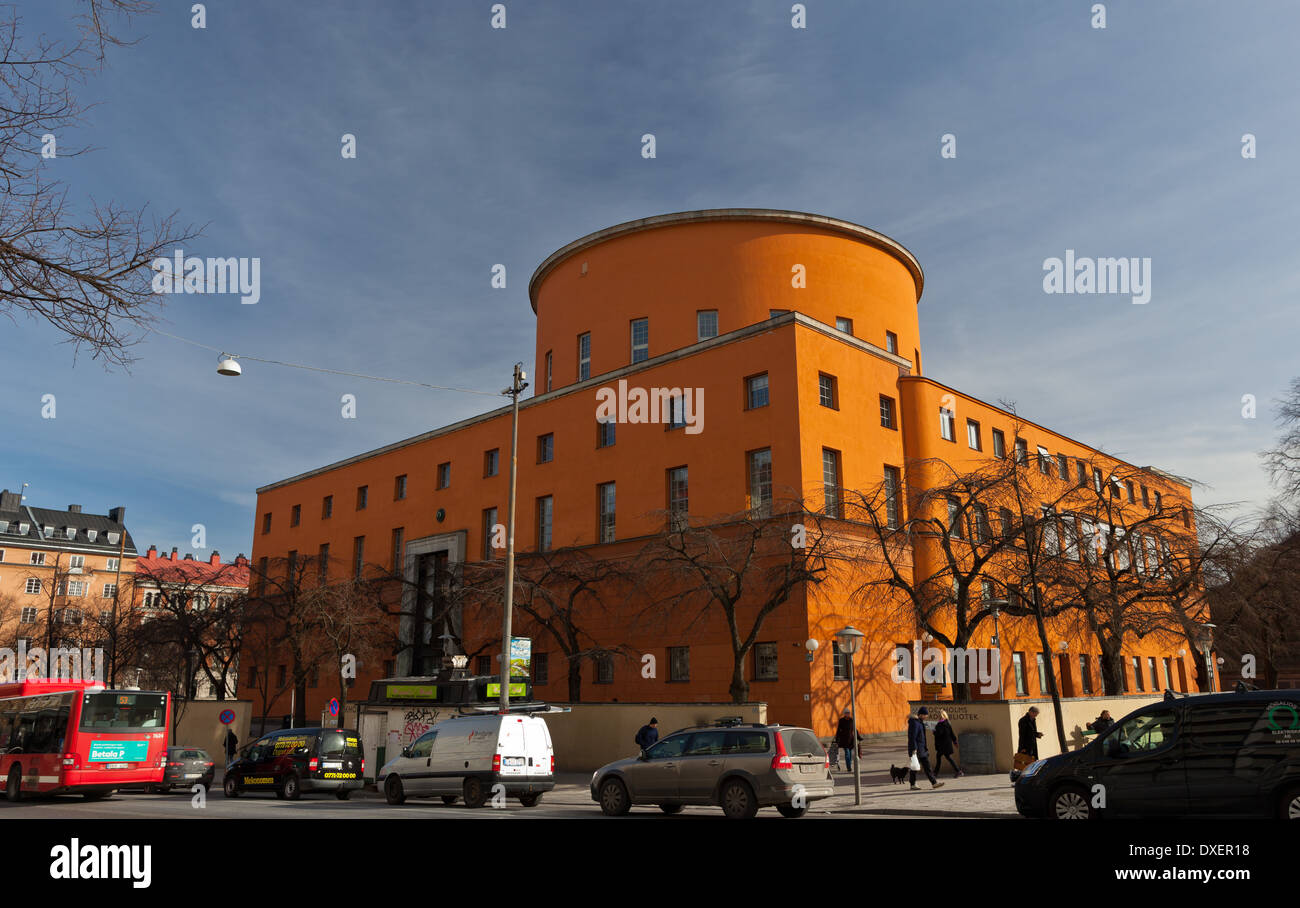 Stoccolma, Svezia - Stadsbibliotek, Vasastaden Foto Stock