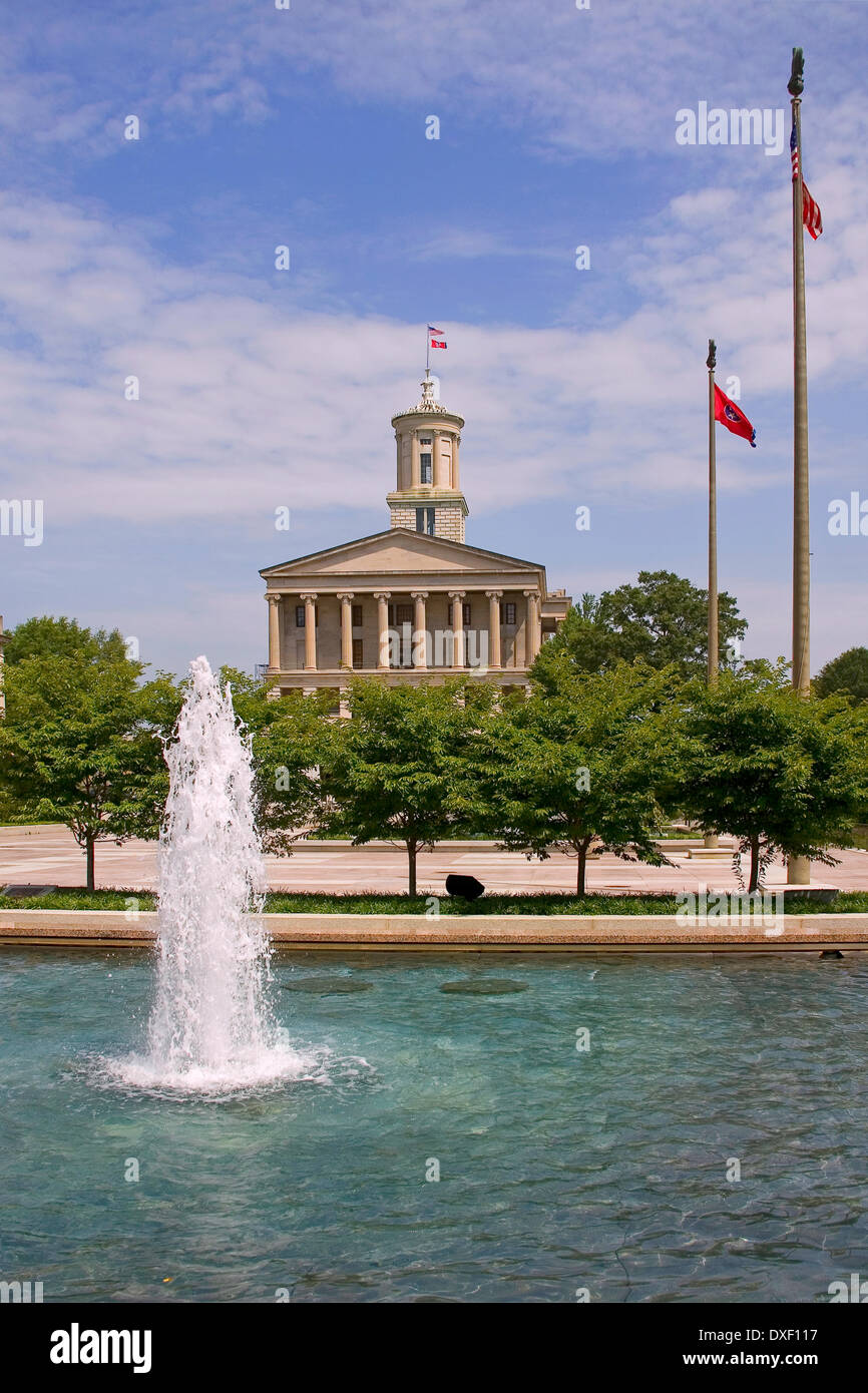 Tennesse State Capitol, Nashville, TN USA Foto Stock