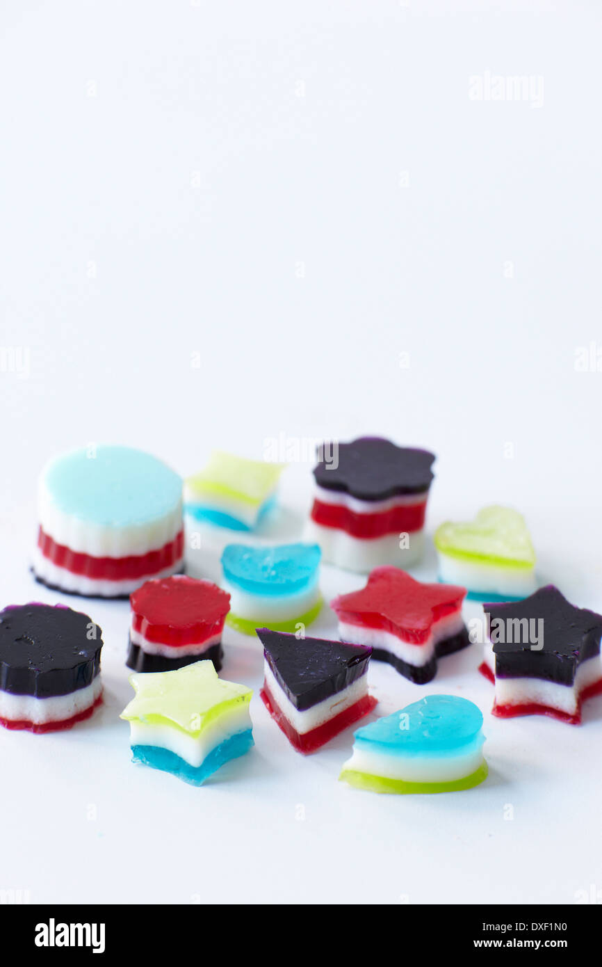 Gelatina colorata caramelle, Studio Shot Foto Stock