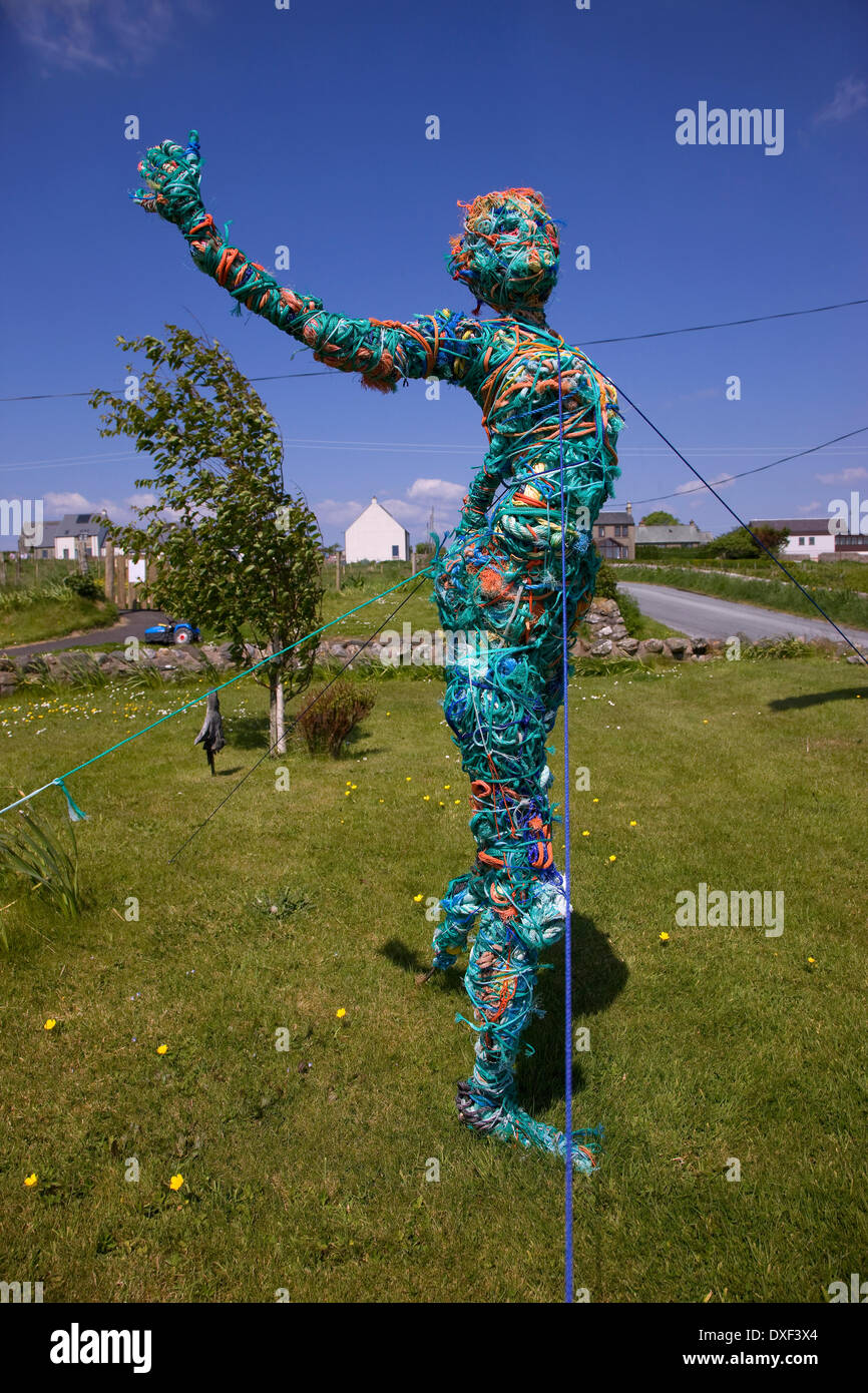 Illustrazione di corda in ardminish sull'isola di Gigha argyll Foto Stock