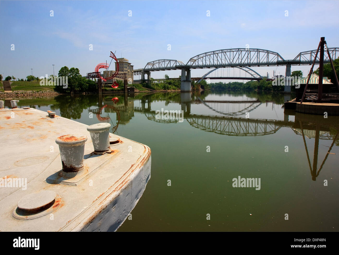 Shelby Street Bridge, Nashville, Tennessee, Stati Uniti d'America Foto Stock