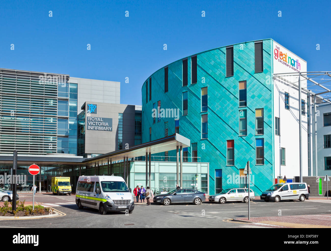 Il Royal Victoria Infirmary e Grande Nord ospedale per bambini Newcastle upon Tyne Tyne and Wear England GB UK EU Europe Foto Stock