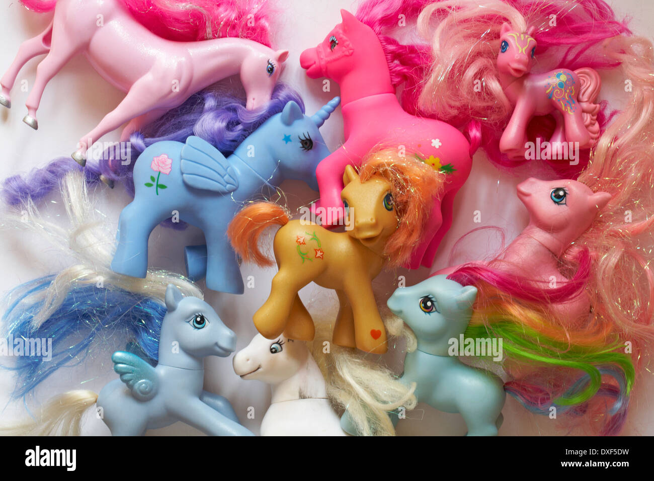 Pila del mio piccolo pony pony giocattolo Foto Stock