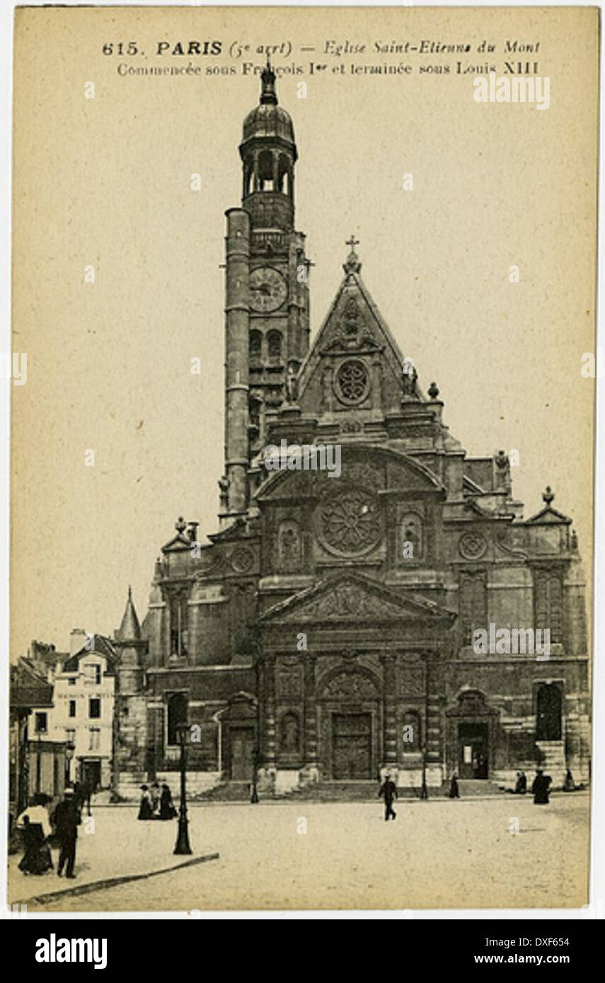 001 615. Parigi (5e) arrt - Eglise Saint Etienne du Mont Foto Stock