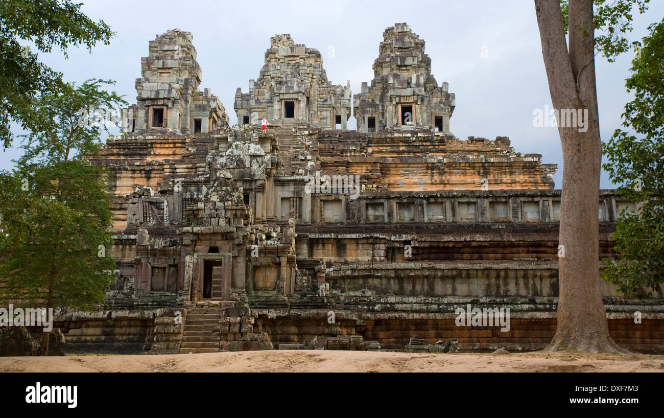 Angkor Wat in Cambogia. Angkor è un sito Patrimonio Mondiale dell'UNESCO. Foto Stock