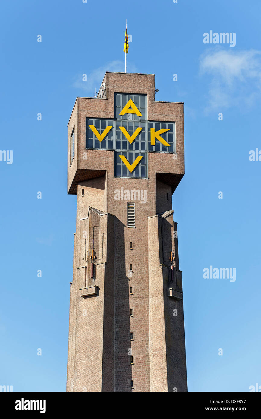 Il IJzertoren / Yser Tower, la prima guerra mondiale un memorial, Monumento e Museo a Diksmuide / Dixmude, Fiandre Occidentali, Belgio Foto Stock