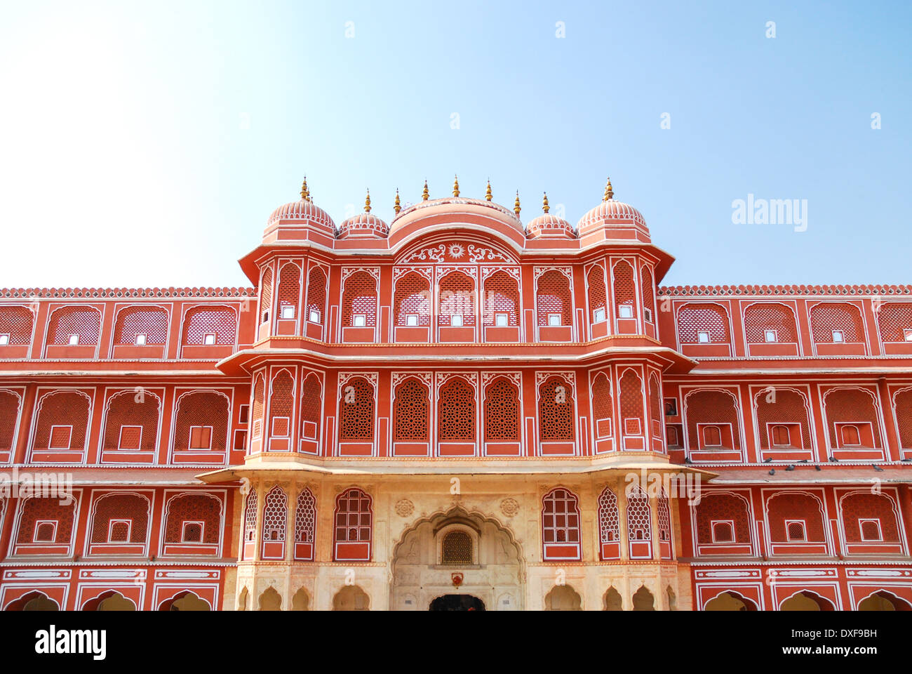 Chandra Mahal alla città di Jaipur Palace Foto Stock