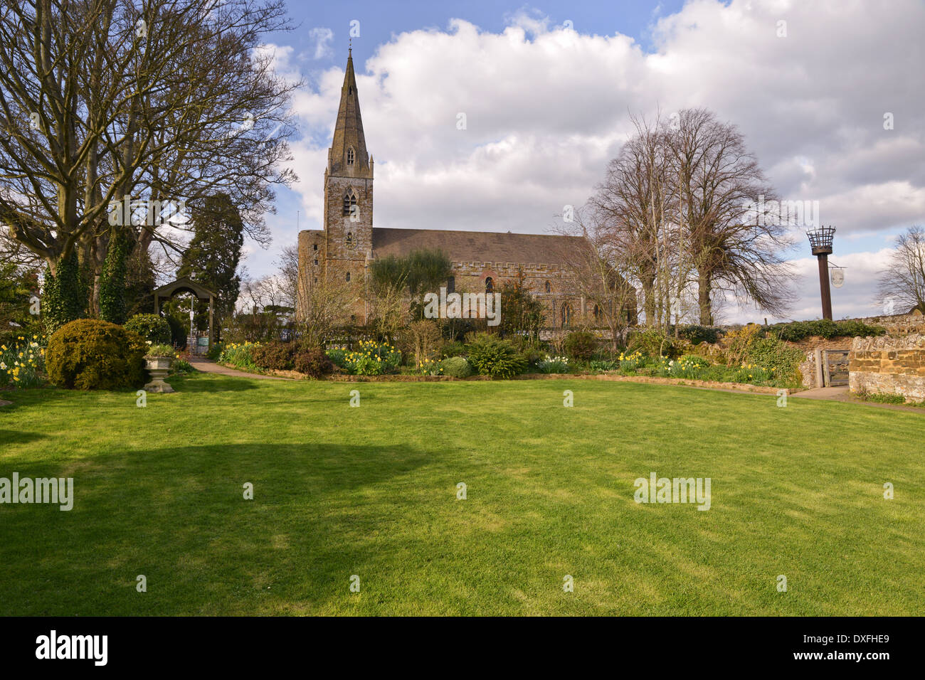 Chiesa di tutti i Santi di Brixworth Northamptonshire REGNO UNITO Foto Stock