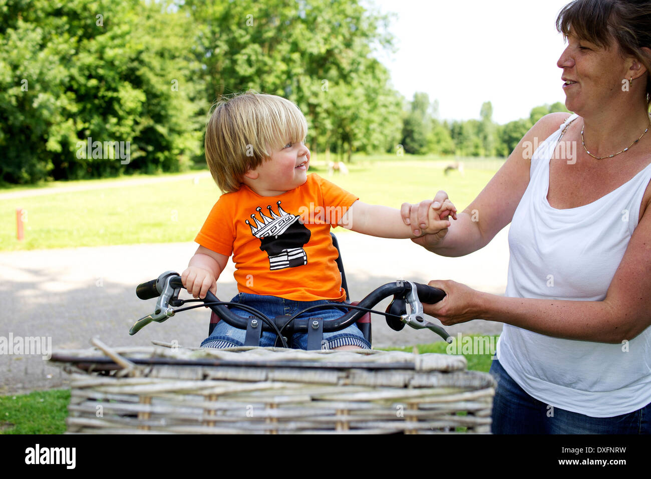 Servizio baby in Olanda Foto Stock