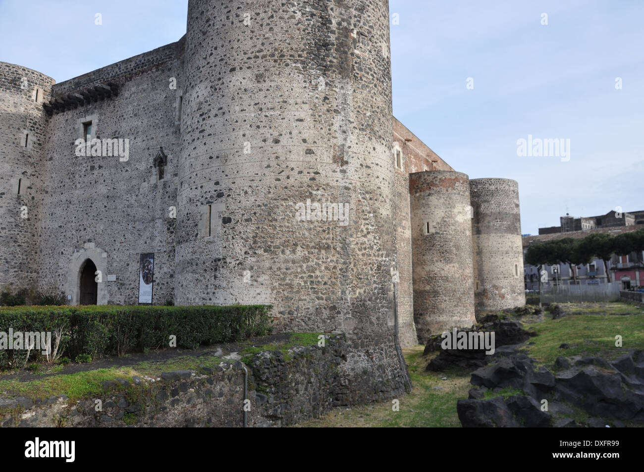 Castello Ursino, circa da 1239 a 1250, Catania, in Sicilia. Foto Stock
