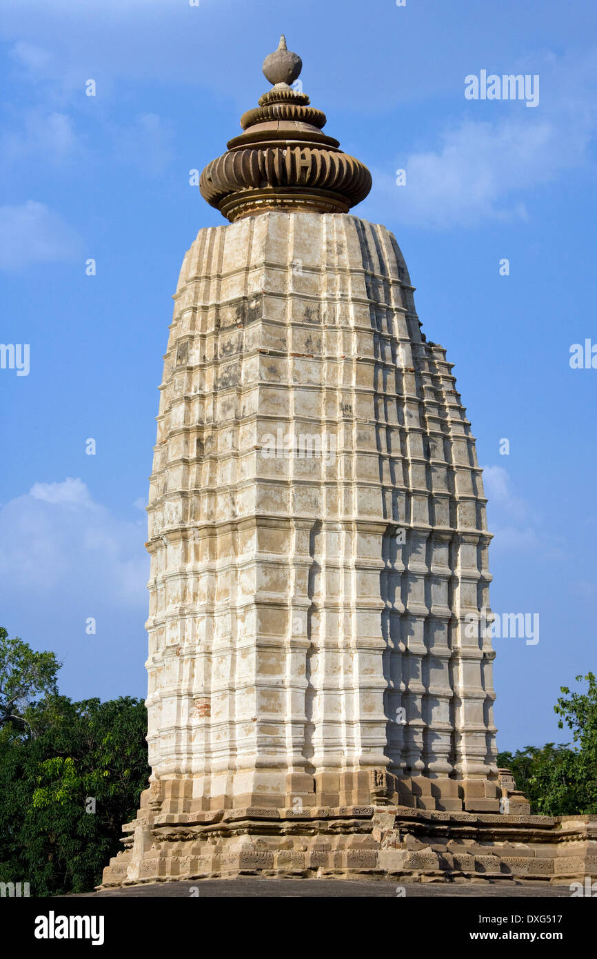 I templi di Khajuraho - Khajuraho nel Madhya Pradesh regione dell India centrale Foto Stock