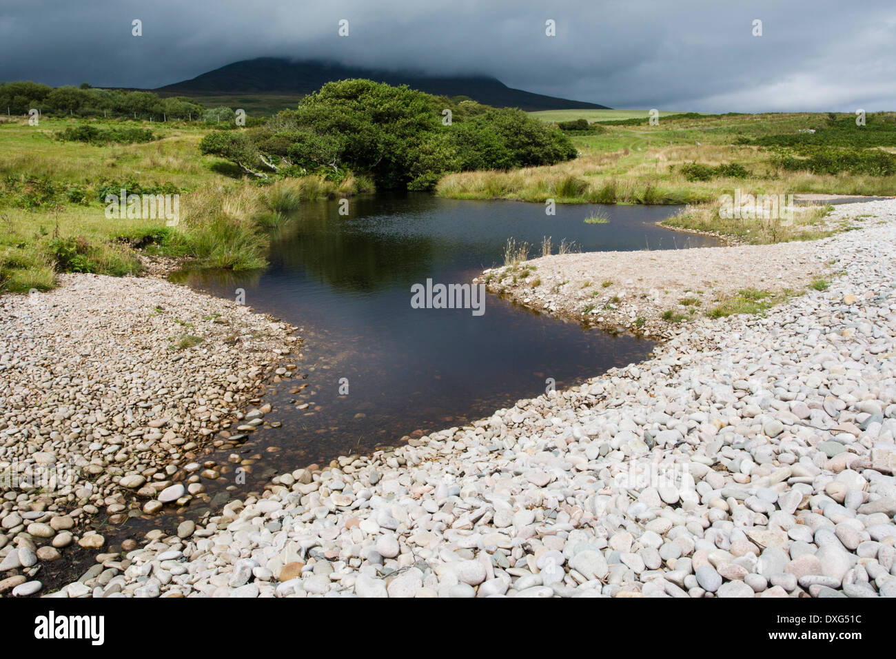 Piccola laguna, Claggain Bay, Isle of Islay, Scozia Foto Stock