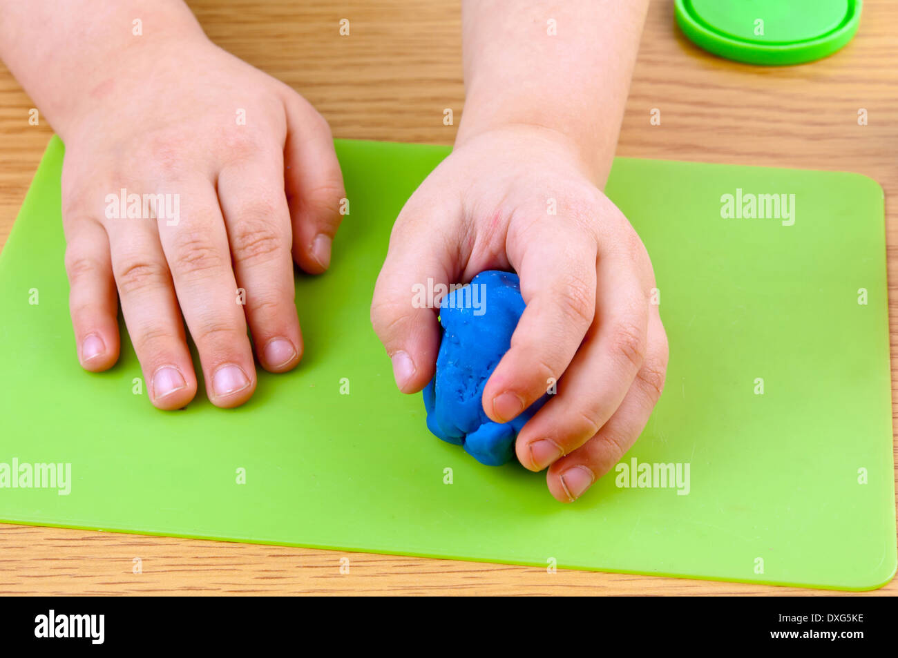 Fase di elaborazione la plastilina Foto Stock