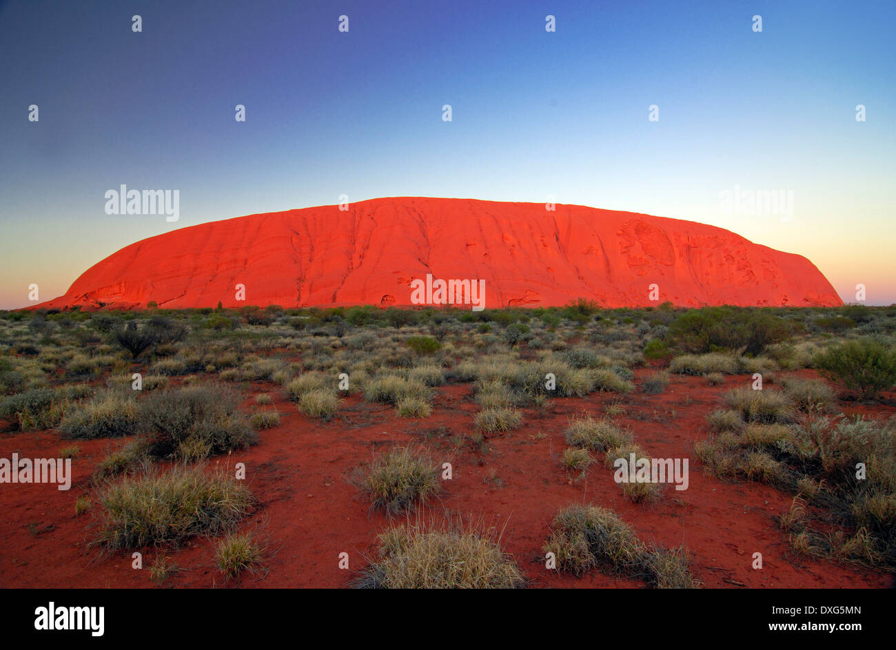 Ayers Rock, Parco Nazionale di Uluru, Territorio del Nord, l'Australia Foto Stock