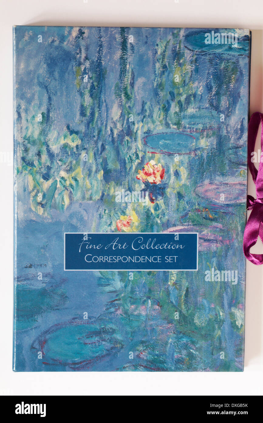 Arte Collezione set corrispondenza su sfondo bianco Foto Stock