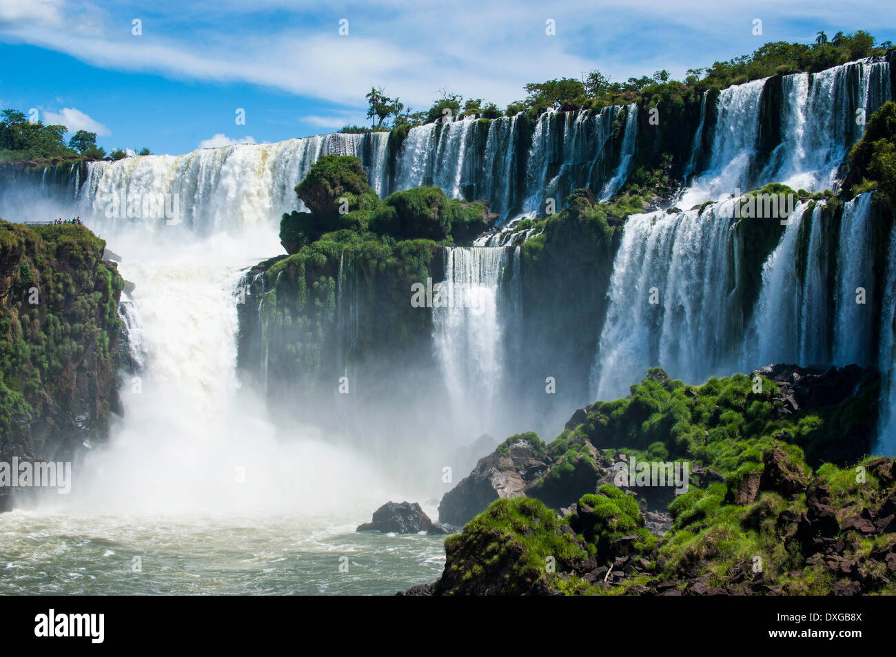 Cascate di Iguazú, Iguazú Parco Nazionale, sito Patrimonio Mondiale dell'UNESCO, Argentina Foto Stock