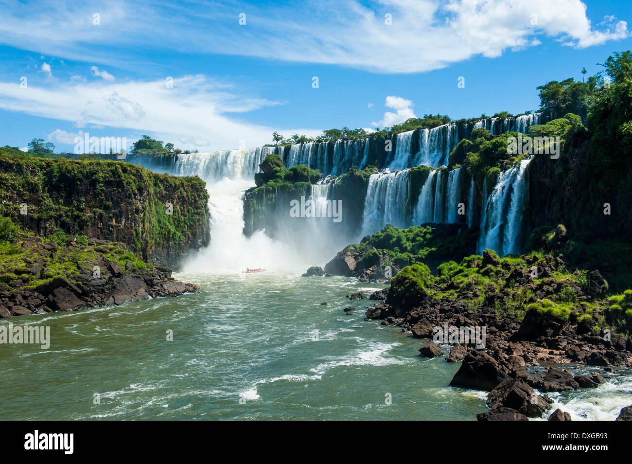 Cascate di Iguazú, Iguazú Parco Nazionale, sito Patrimonio Mondiale dell'UNESCO, Argentina Foto Stock