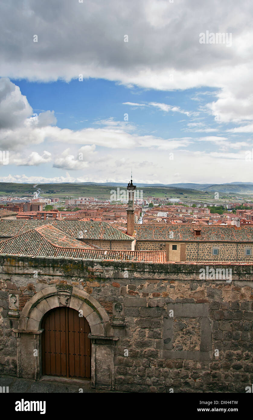 Vista della città di Avila Foto Stock