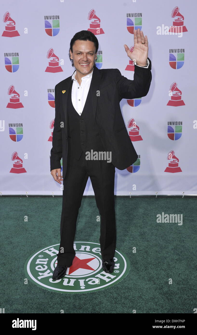 Pedro Fernandez xiii annuale di Latin Grammy Awards tenutosi presso il Mandalay Bay Resort and Casino - arrivi a Las Vegas, Nevada - 15.11.12 con: Pedro Fernandez dove: CA, Stati Uniti quando: 15 Nov 2012 Foto Stock