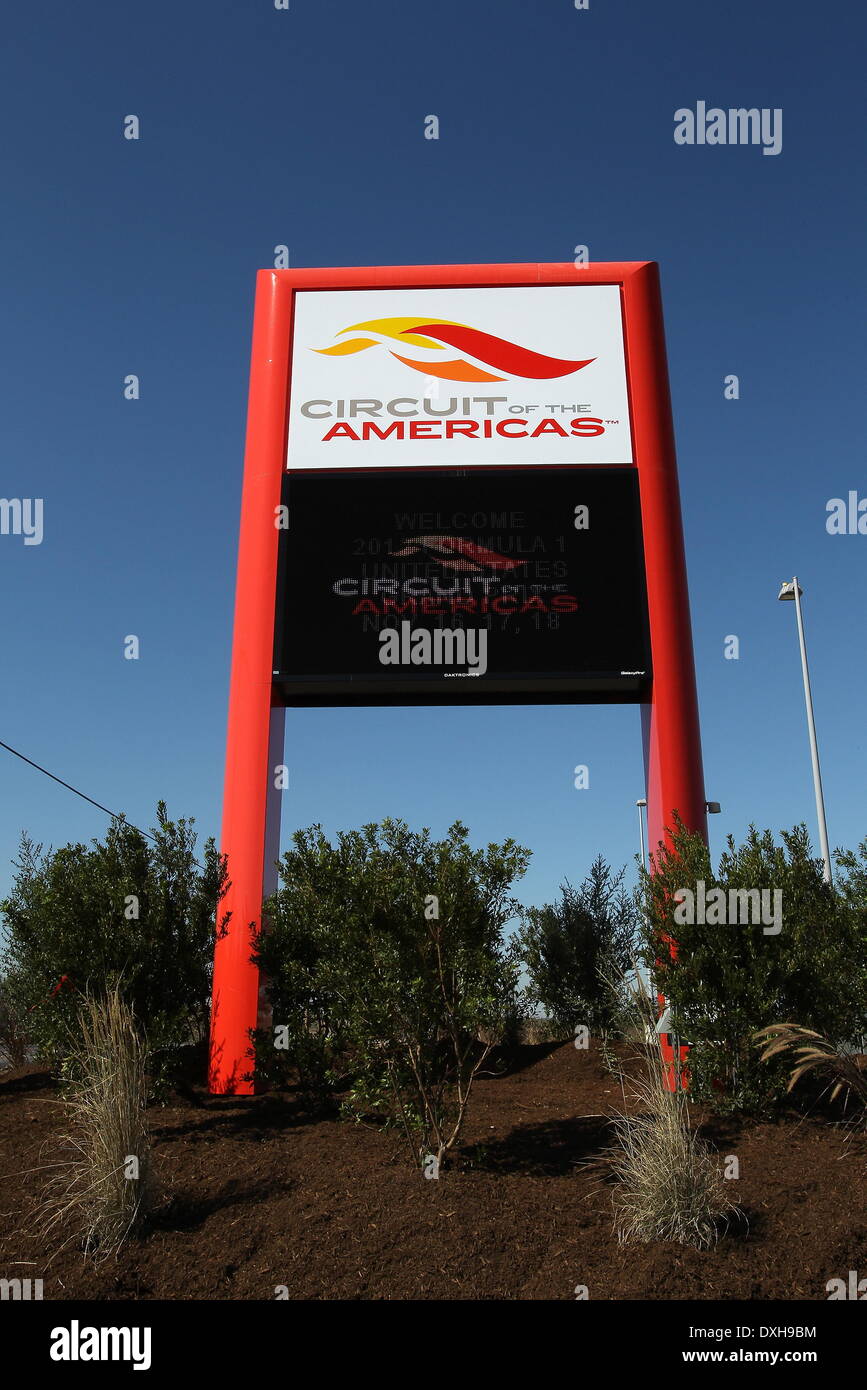 Atmosfera F1 Grand Prix di Austin di Austin in Texas - 17.11.12 con: atmosfera quando: 14 Nov 2012 Foto Stock