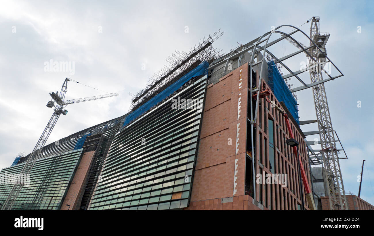 Francis Crick Centro di ricerche biomediche in costruzione San Pancrazio, Camden, London KATHY DEWITT Foto Stock