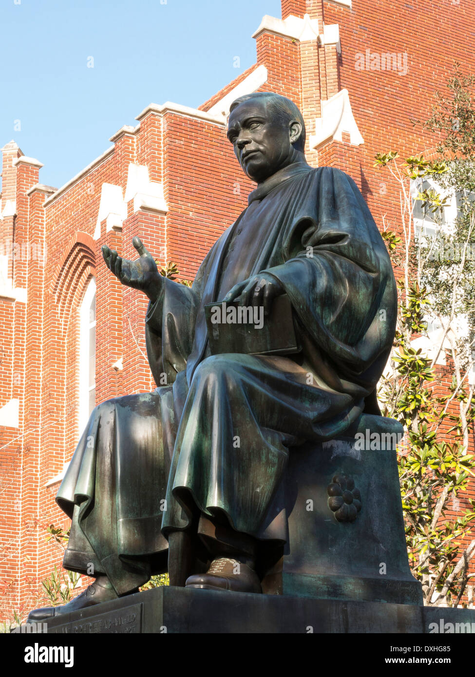 Albert A. Murphree statua presso l'Università della Florida, Gainesville, FL, Stati Uniti d'America Foto Stock