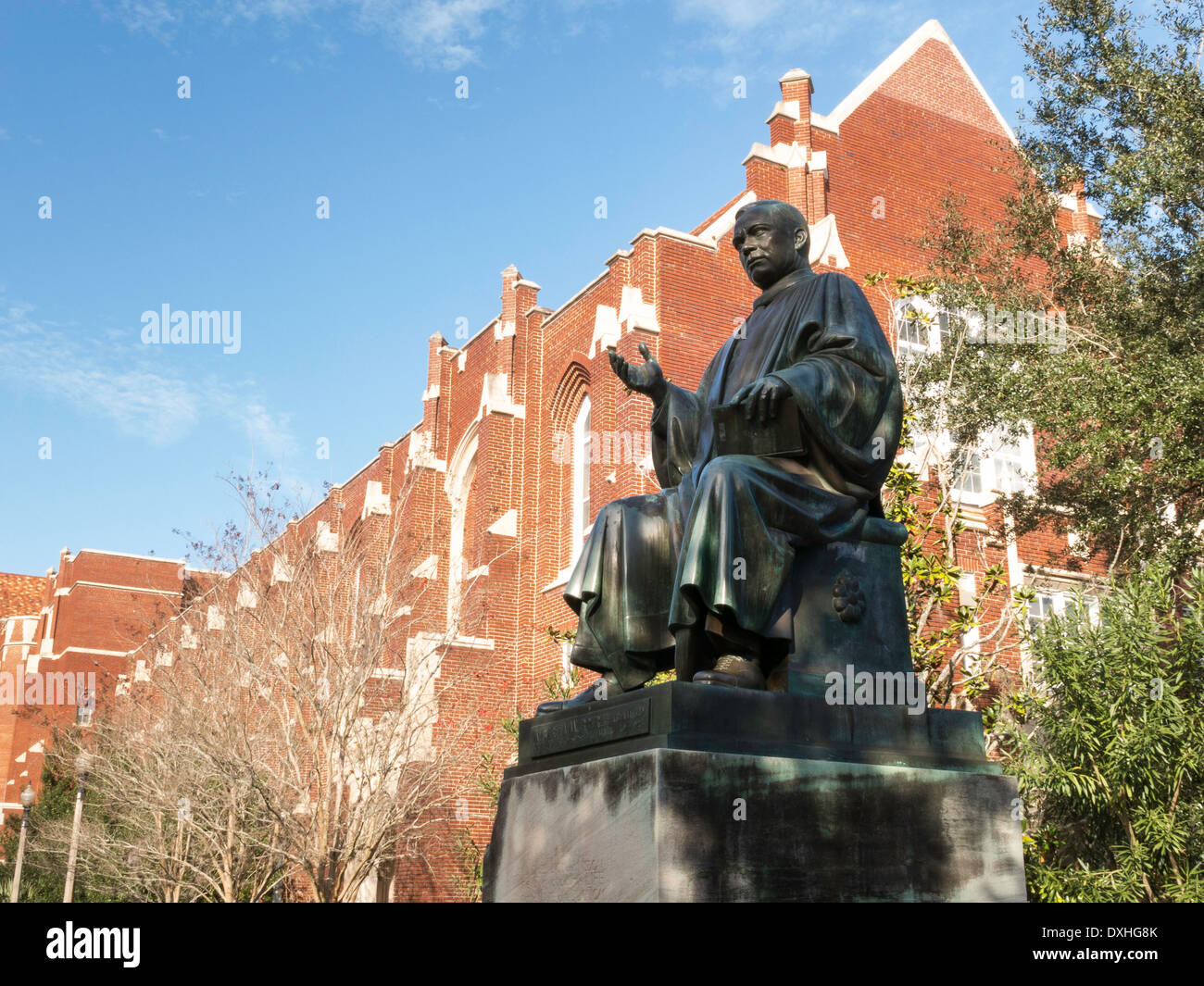 Albert A. Murphree statua presso l'Università della Florida, Gainesville, FL, Stati Uniti d'America Foto Stock