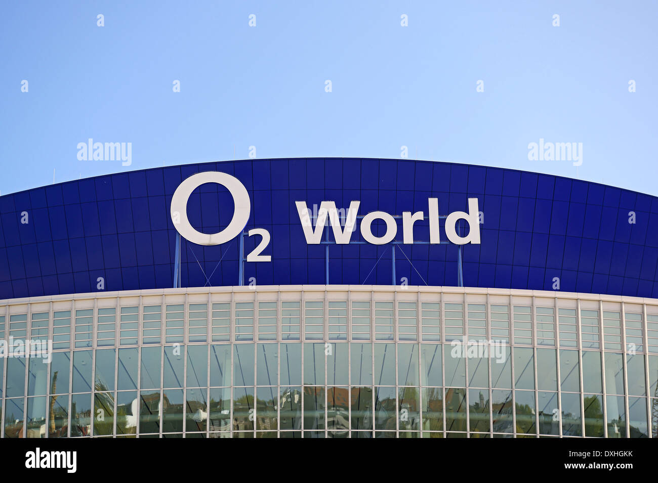 O2 World, moderna sala multi funzione per eventi, Muehlenstrasse, quartiere Friedrichshain di Berlino, Germania Foto Stock