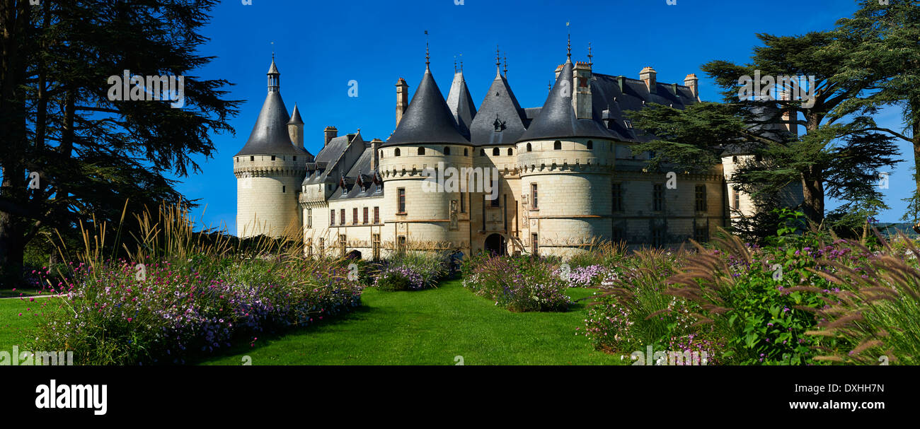 Castello del XV secolo Château de Chaumont, acquisita da Caterina de' Medici nel 1560. Chaumont-sur-Loire, Loir-et-Cher, Francia Foto Stock