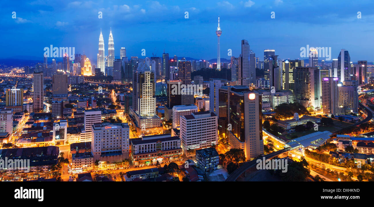 Kuala Lumpur Skyline, Malaysia Foto Stock