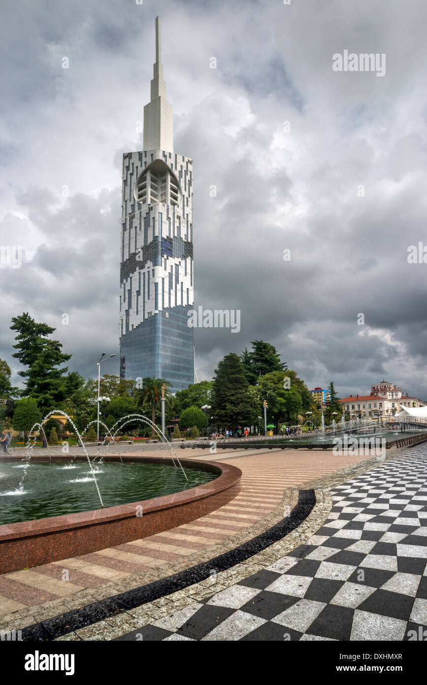 Università Tecnologica Tower Batumi Georgia Foto Stock