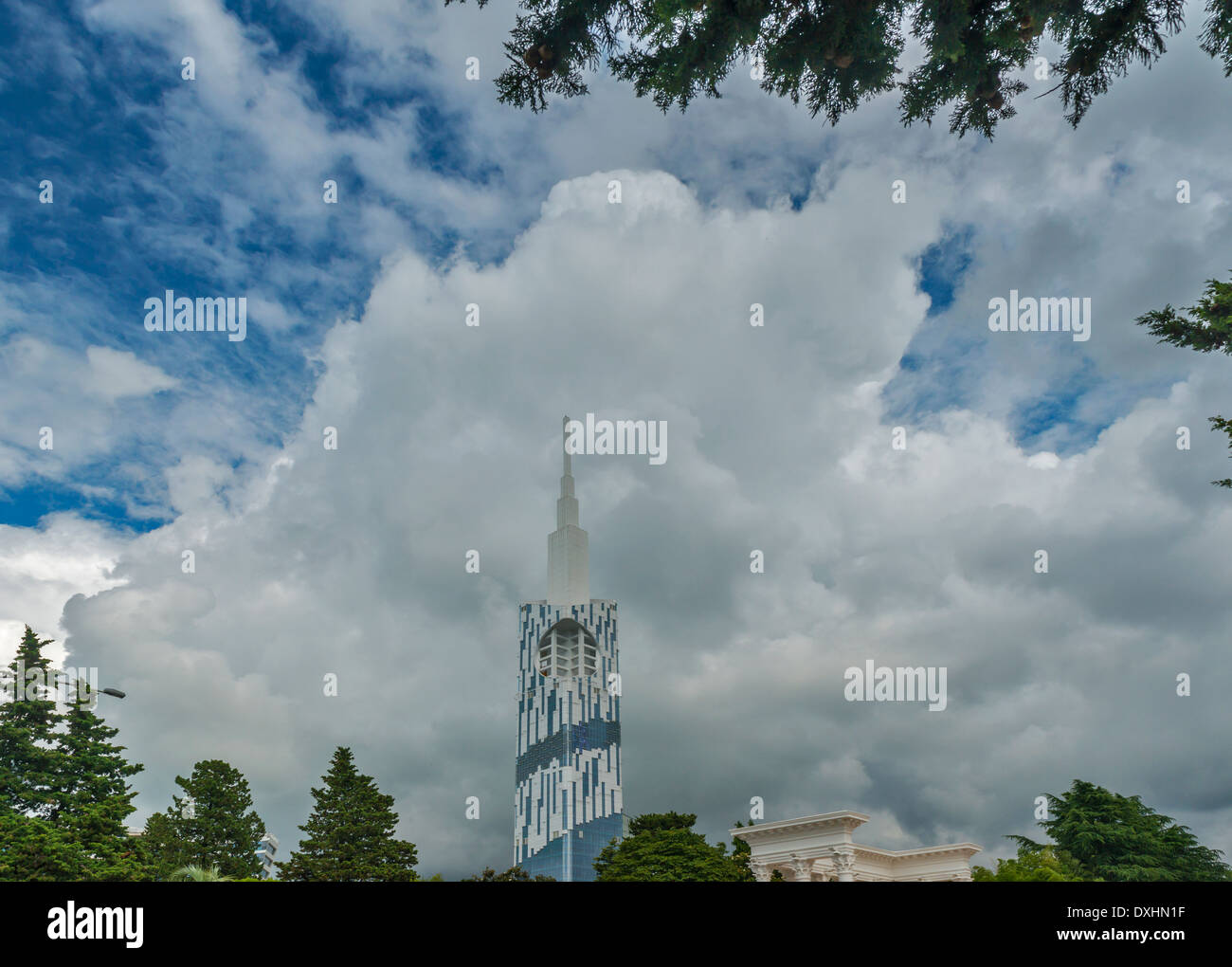 Università Tecnologica Tower Batumi Georgia Foto Stock