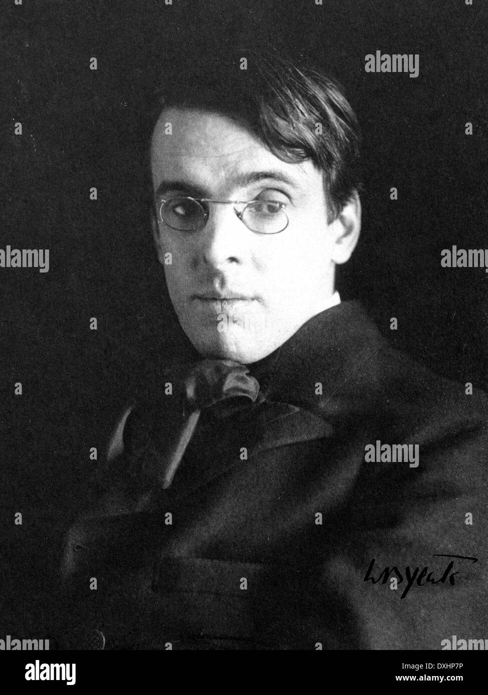 W.B. YEATS (1865-1939) poeta irlandese nel 1903. Foto di Alice San Donato Foto Stock
