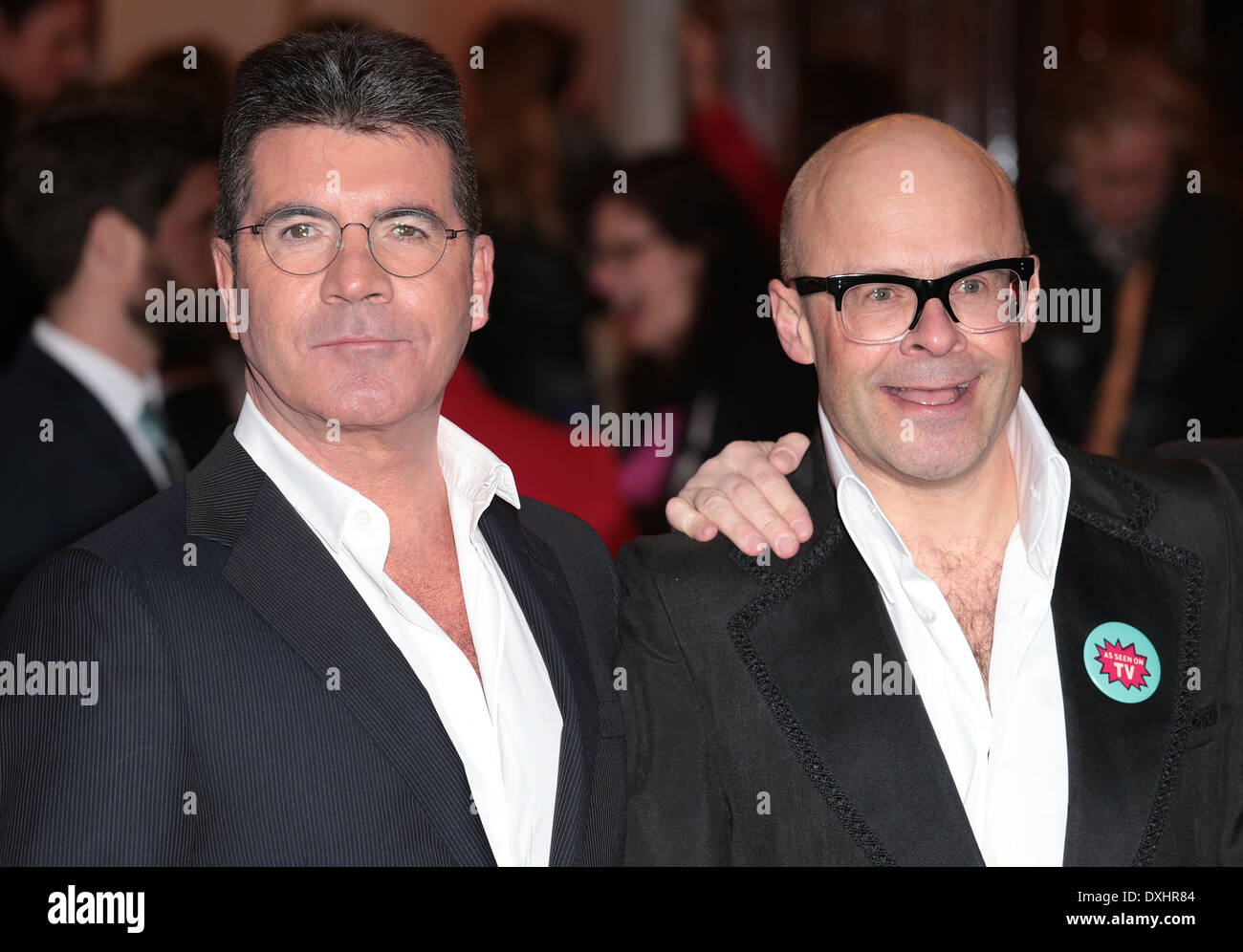 Londra, Regno Unito. 26 Mar, 2014. Simon Cowell e Harry Hill frequentare il premere la notte del nuovo musical 'Non riesco a cantare' al London Palladium foto: MRP/Alamy Live News Foto Stock