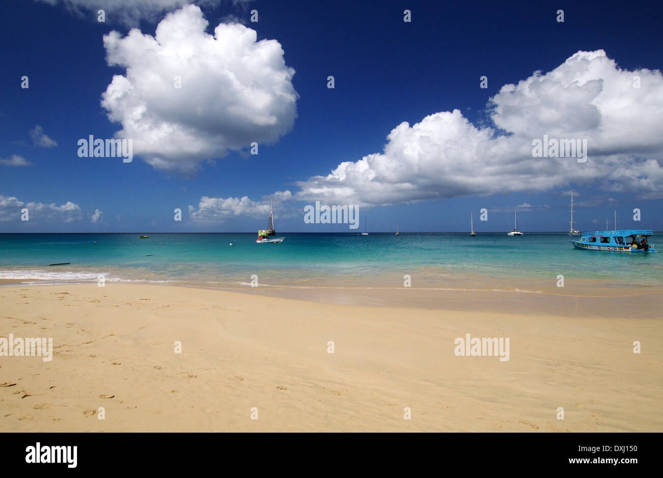 Store Bay Beach, Tobago Foto Stock