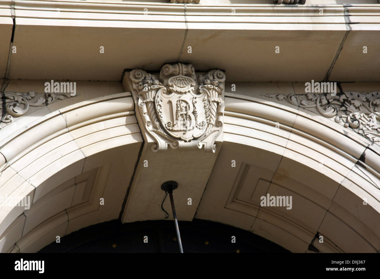 Il Bowes o Bowes-Lyon, famiglia cresta al Bowes Museum di Barnard Castle, nella contea di Durham Foto Stock