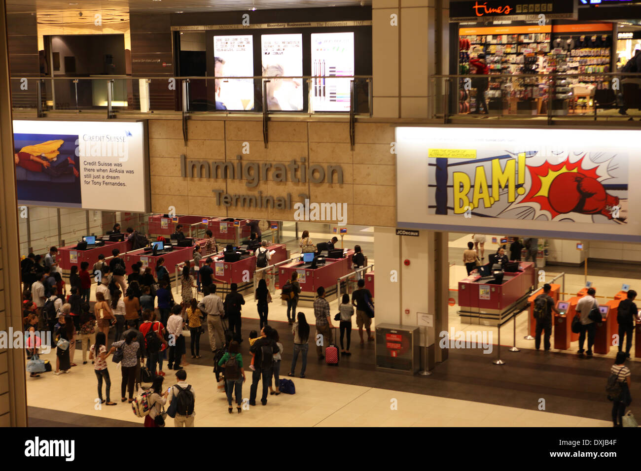 L'Aeroporto Changi di Singapore Foto Stock