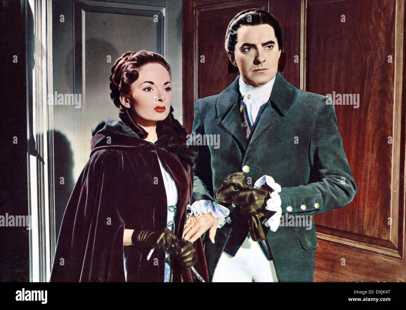 Ann Blyth Tyrone Power NELLA CASA IN PIAZZA (Gran Bretagna Foto Stock